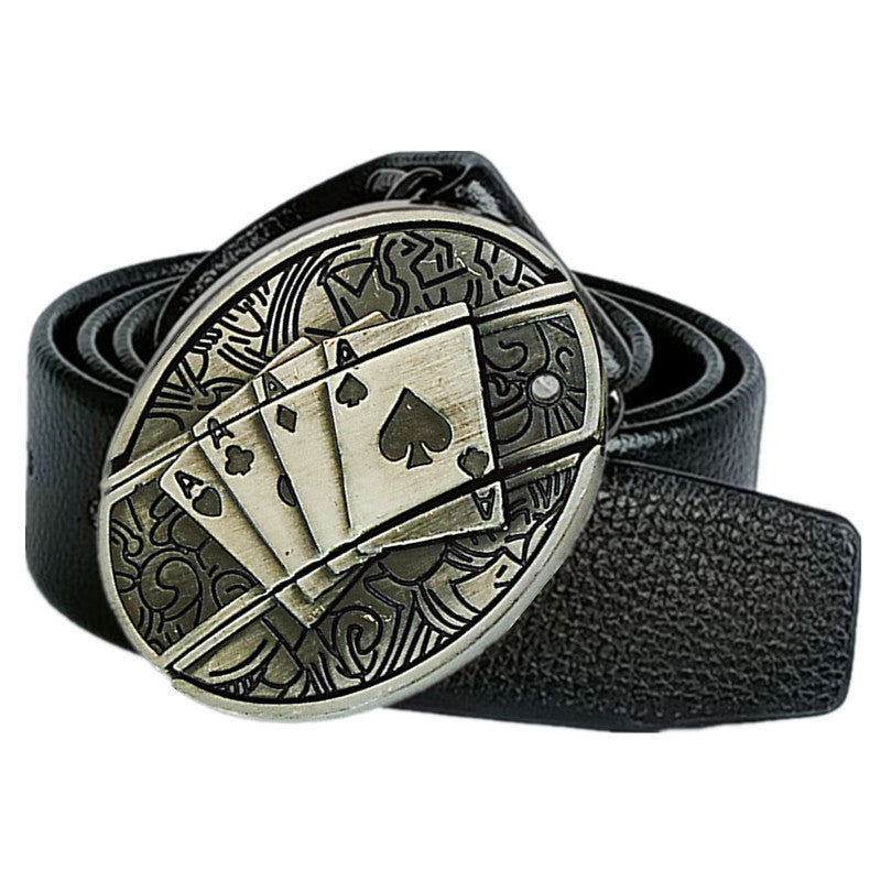 Smooth Buckle For Self-defense Trendy Punk-style Belt Buckle With A Distinctive Look