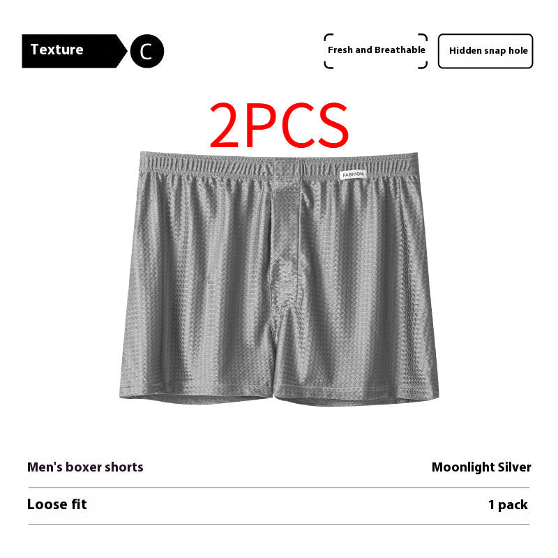 Ice Silk Arrow Pants Nylon Ice Silk Men's Boxers