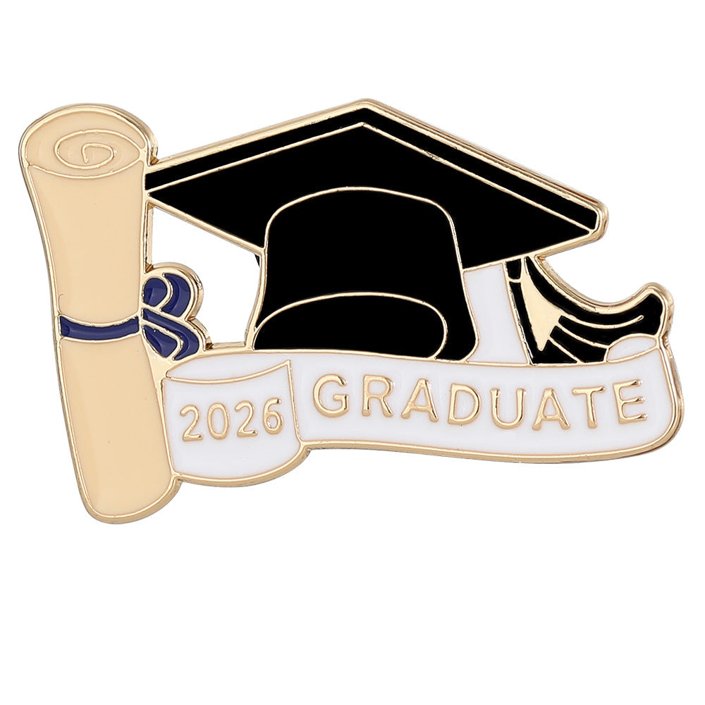 New Graduation Season Bachelors Cap Series Brooch Set