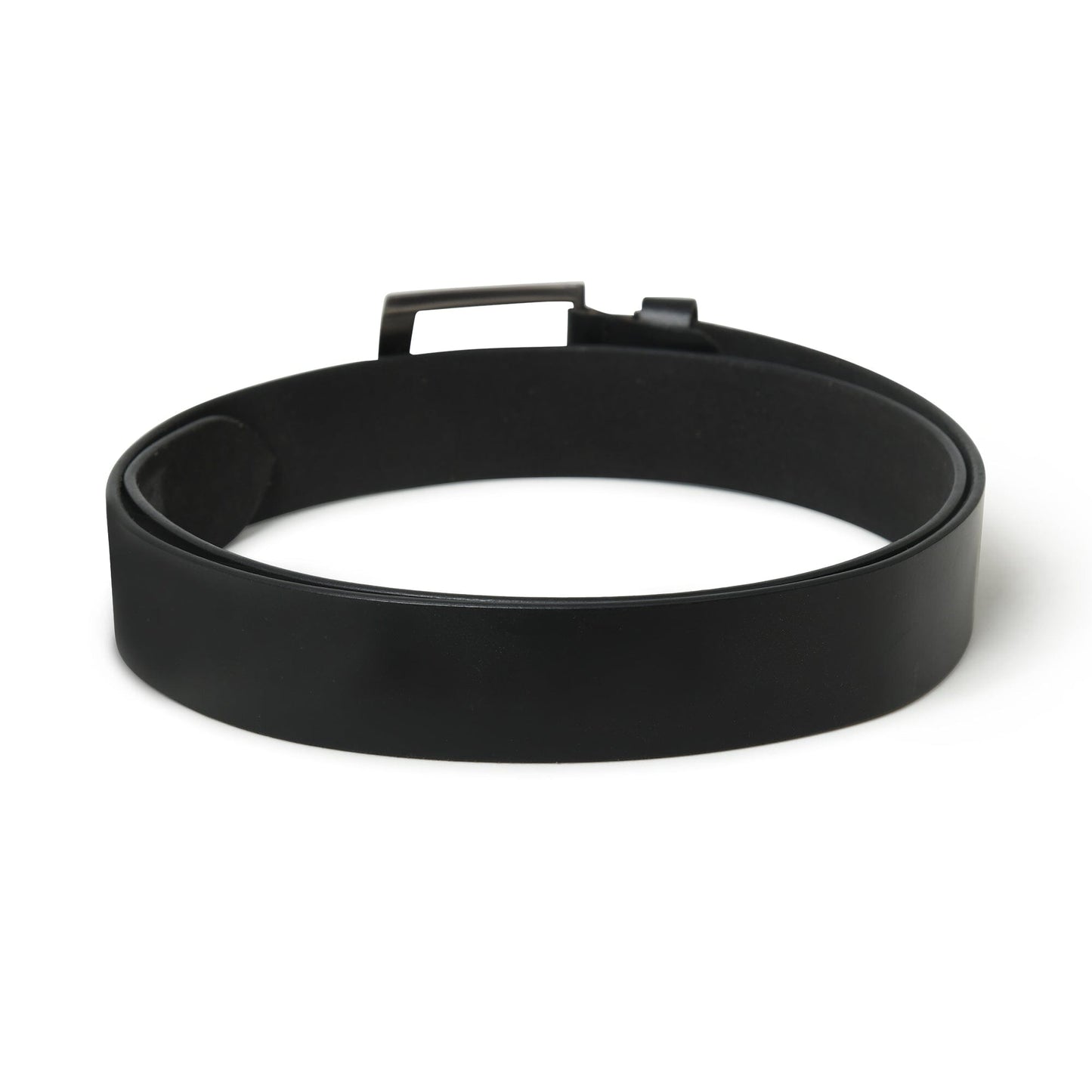 Ceinture minimaliste en cuir noir
