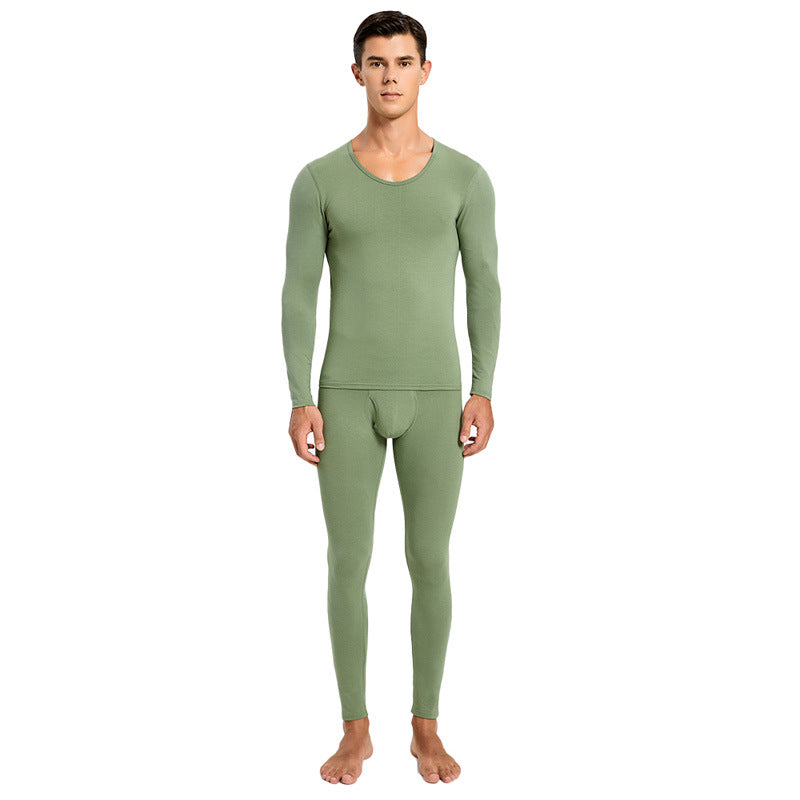 Thermal Underwear Knitted Cotton Stretchy Close-fitting Autumn Clothes And Pants