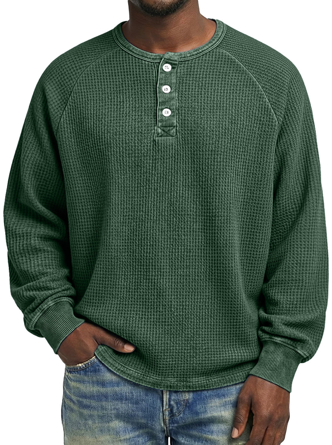 Mens Fashionable Printed Casual Long-sleeve Shirt