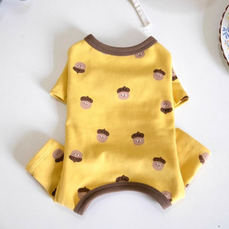 Belly Contracting Four-legged Pet Clothing Teddy Bichon Pajamas