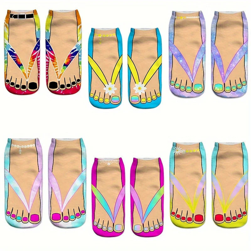 3D-printed Flip-flop Toe Socks