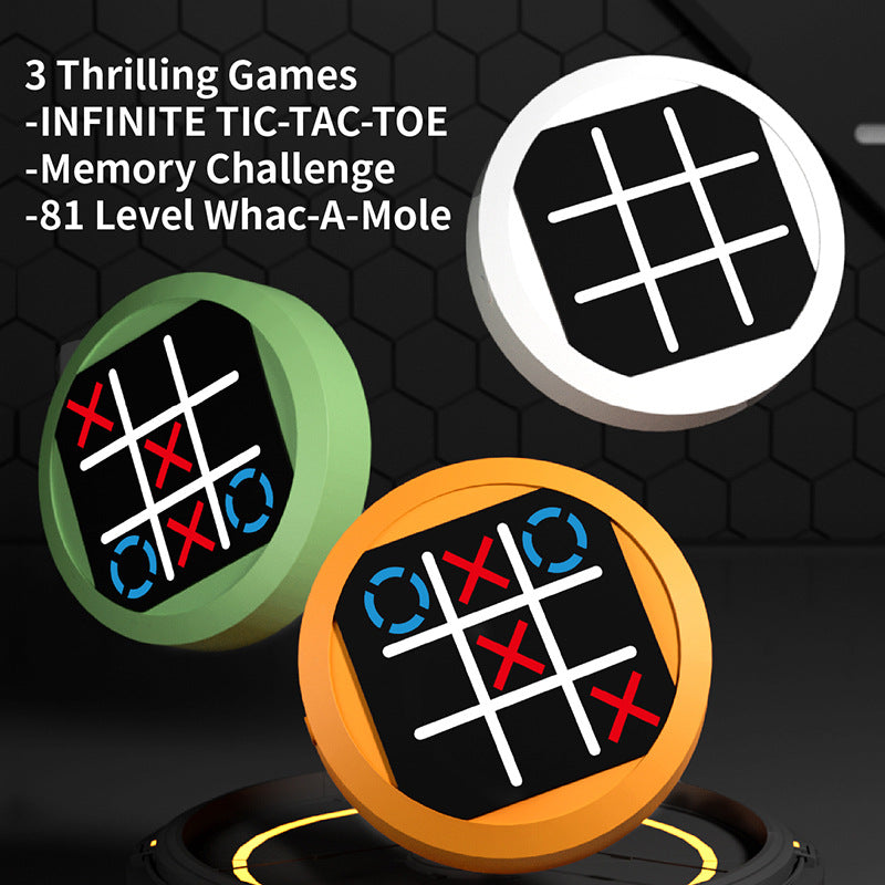 Super Tic-Tac-Toe 4-in-1 Memory Training Handheld Game Console