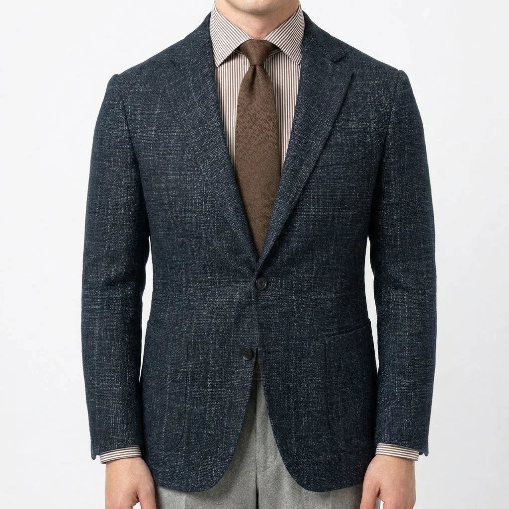Mens Casual Plaid Jacket With Digital Print