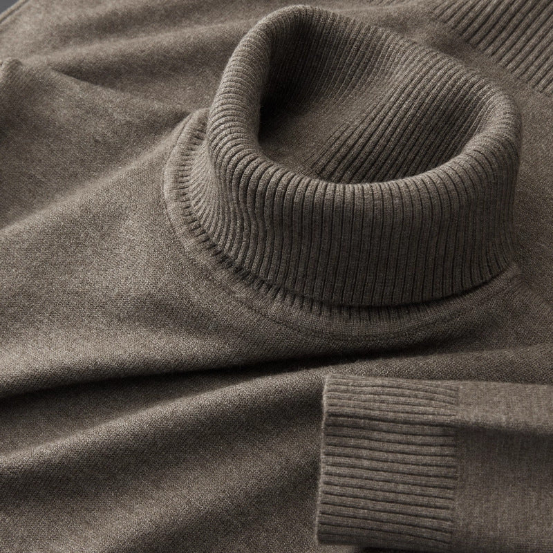 Skin-friendly Casual Warm Turtleneck Sweater For Men