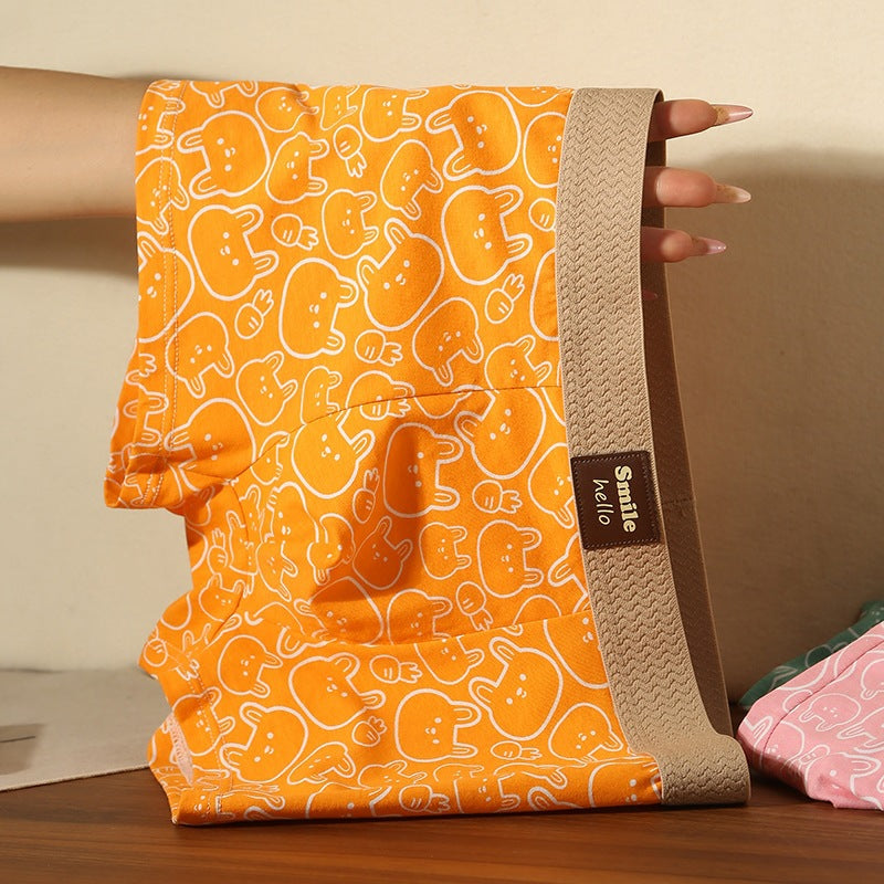 Men's Underwear Cartoon Printed Cotton Briefs