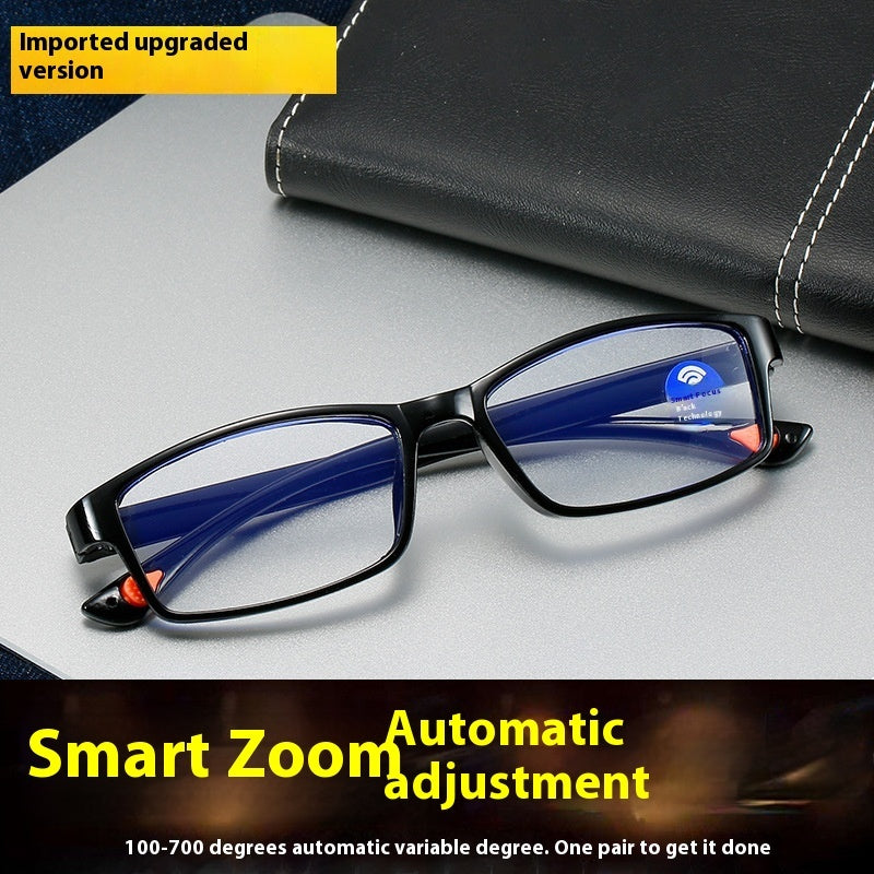 Smart Zoom Anti-blue Light HD Reading Glasses