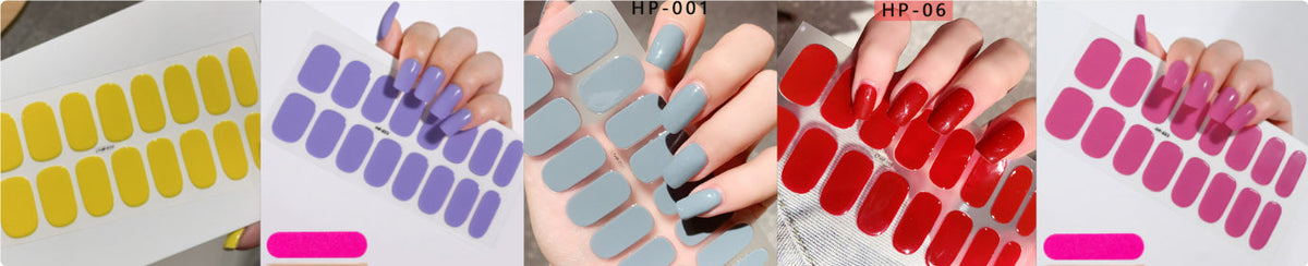 Waterproof And Durable Second Generation Semi-cured UV Nail Beauty Stickers