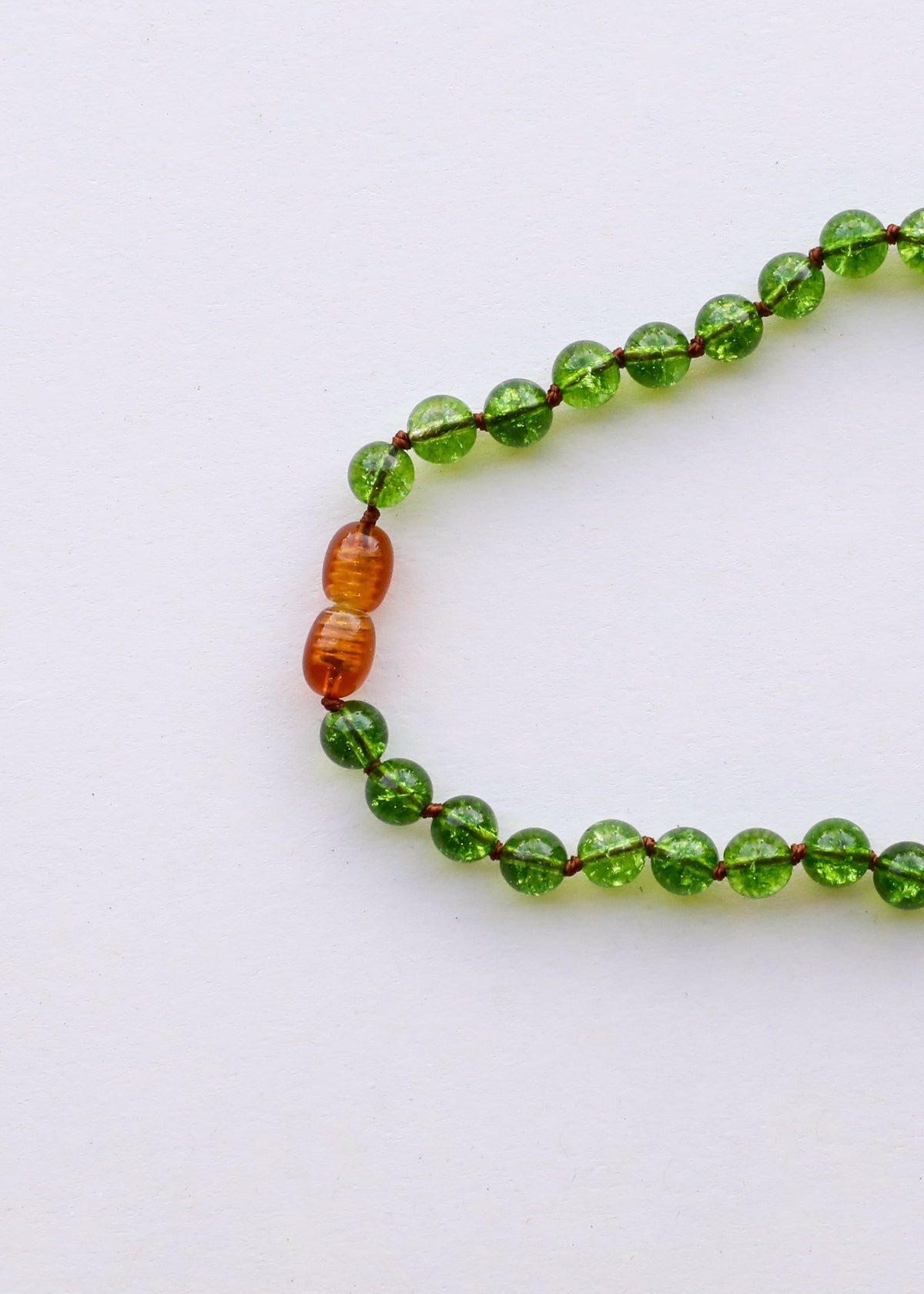 Gemme pure + Péridot || Collier
