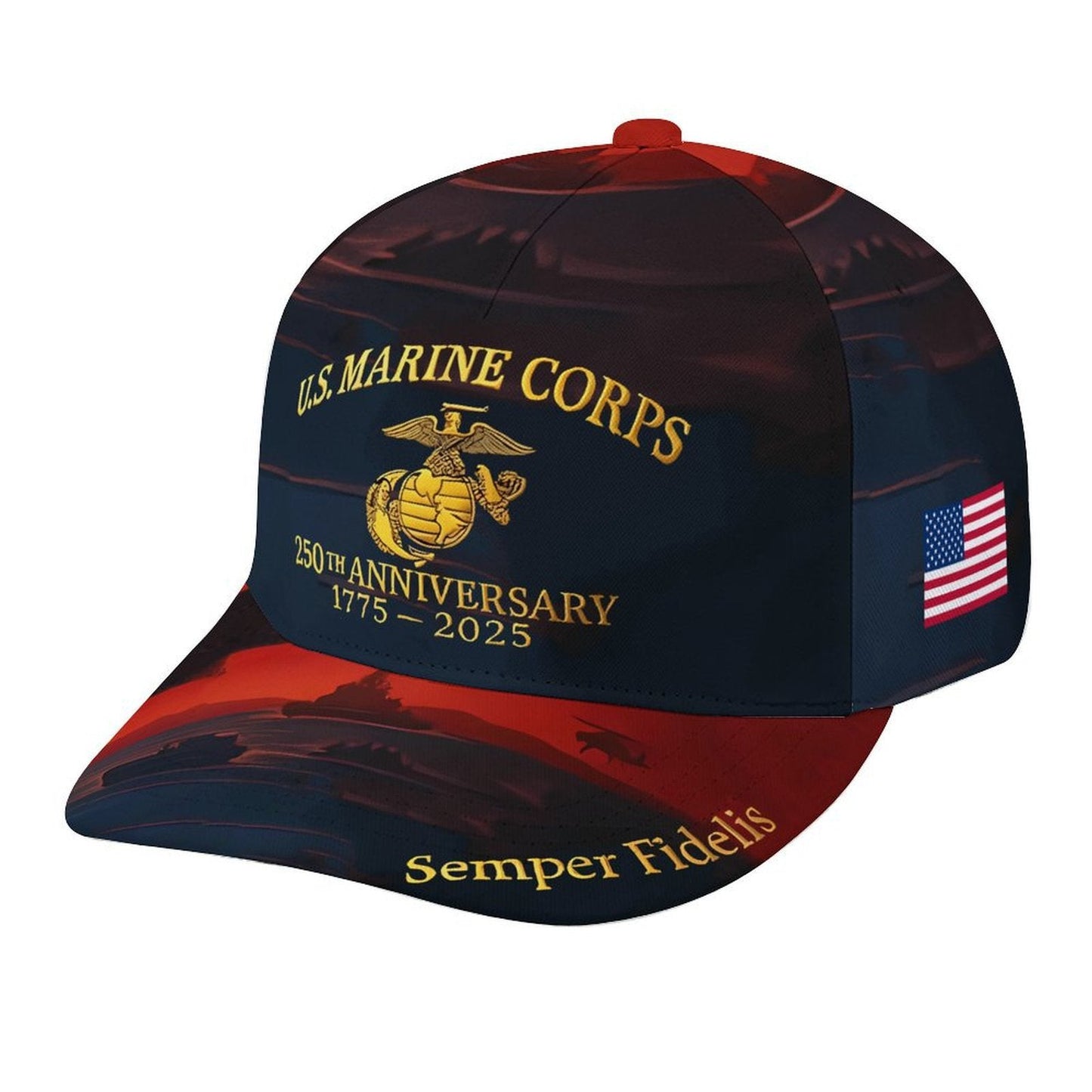 Creative Versatile Casual Printed Cap With A Baseball-style Brim