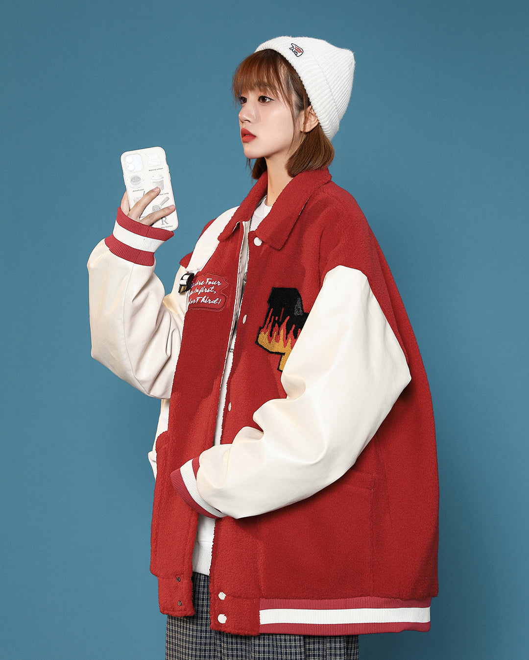Blouson teddy femme
