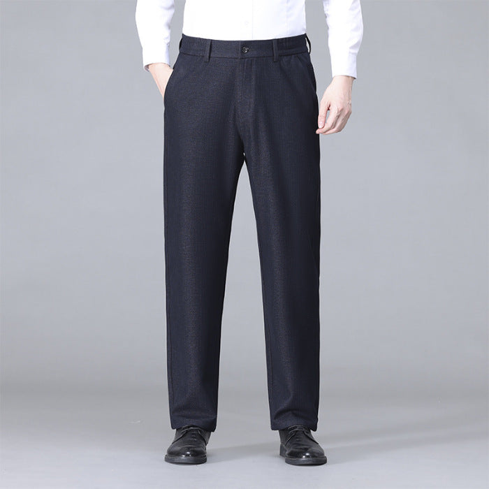 Mens Business High-Waisted Fashionable Casual Pants