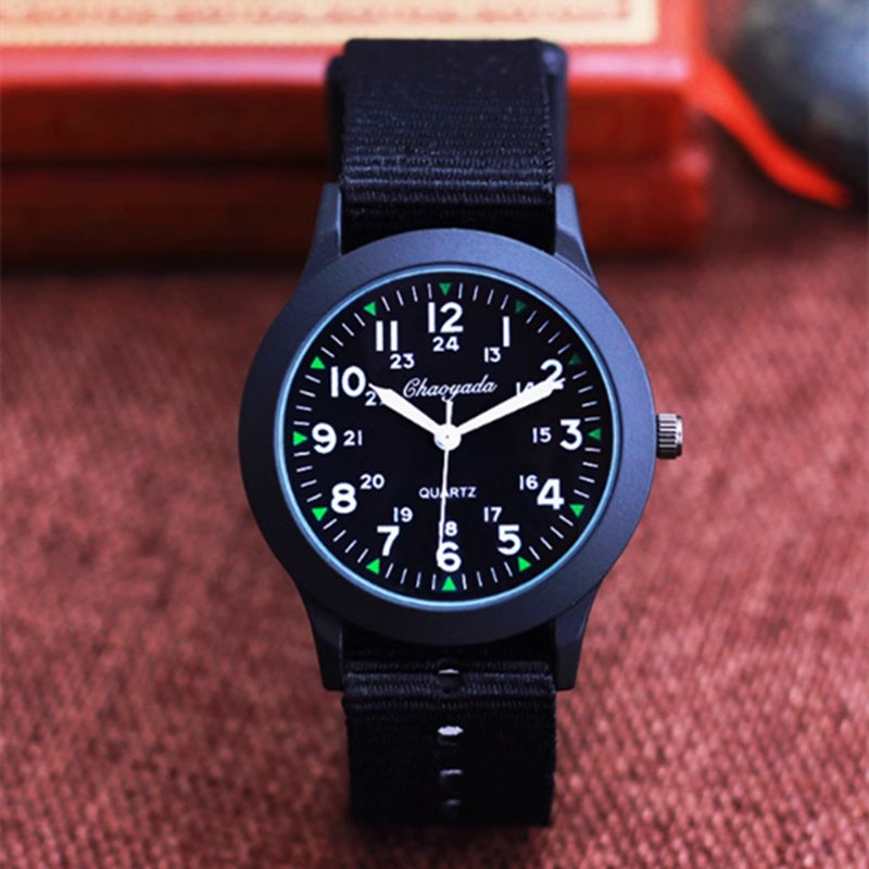 Girls And Boys Waterproof Canvas Quartz Watch