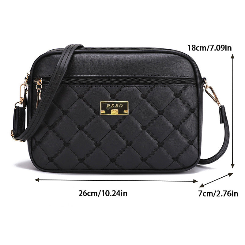 Womens Wide-strap Shoulder Crossbody Bag