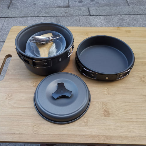 Outdoor cookware 1-2 people camping cookware set