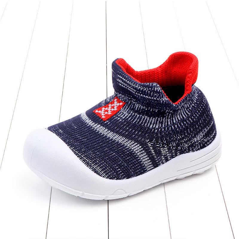Spring Children''s Single Shoe Soft Sole Walking Shoes Non Slip Breathable Baby Shoes