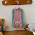 Contrast Color Sleeve Cotton Base Shirt Pet