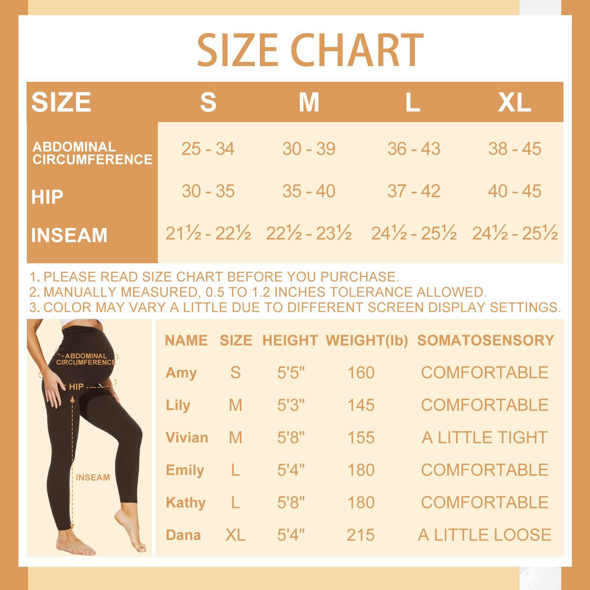 Fleece-lined Leggings Extra-thick Perfect For Autumn And Winter Wearsupports The Belly Without Feeling Tight
