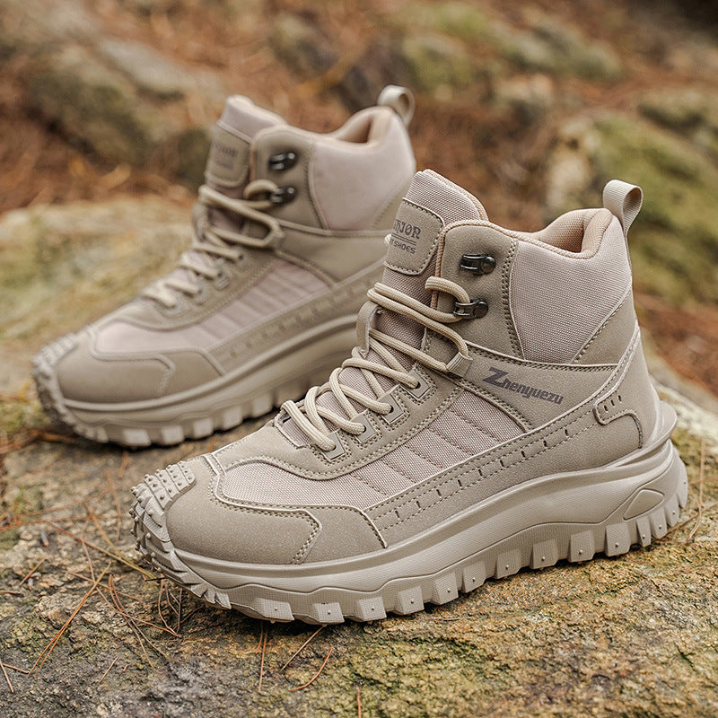 Men's Boots For Outdoor Casual Sports And Comfortable Thick-soled Wear