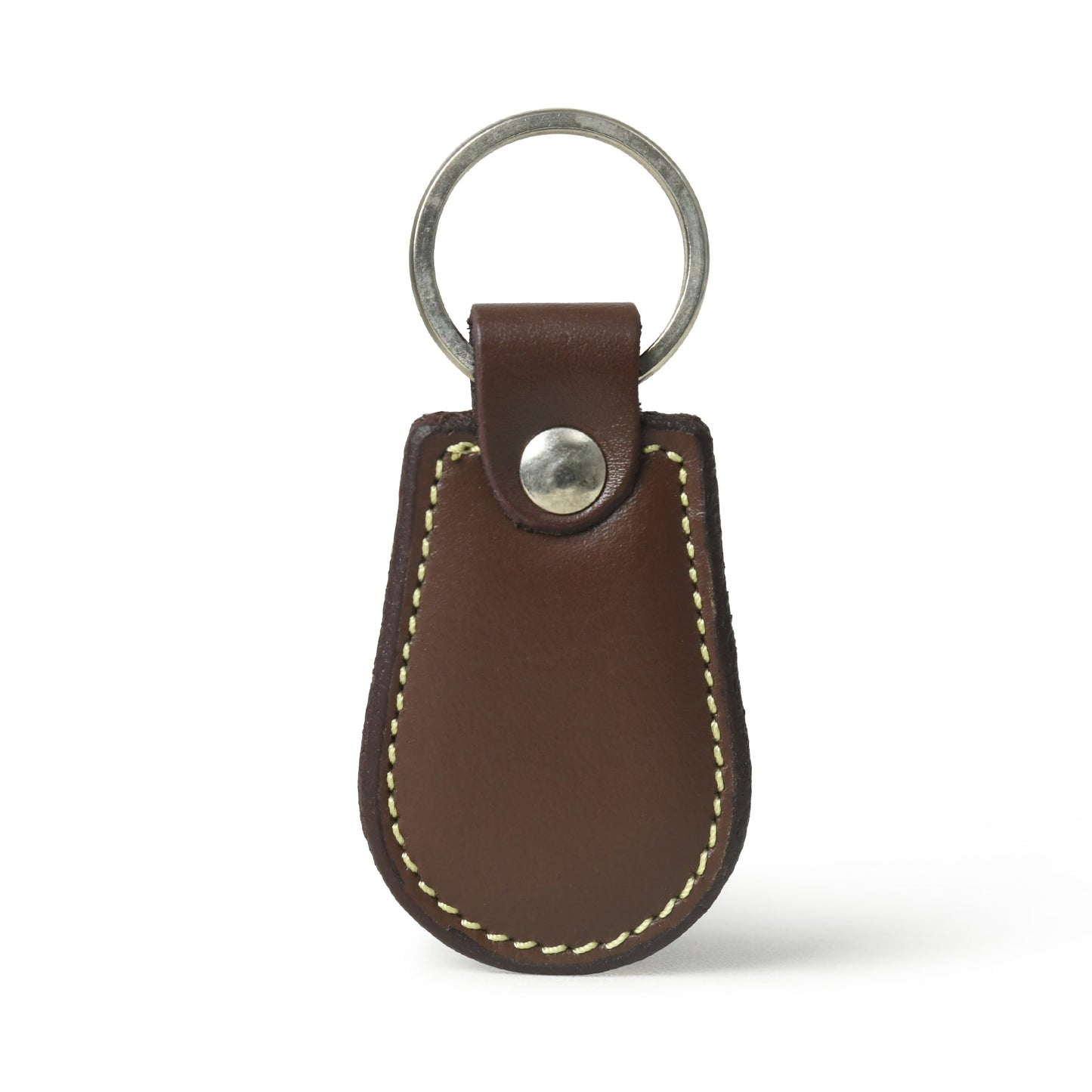 Porte-clés en cuir marron