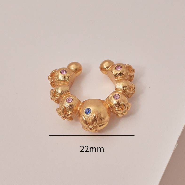 Fashionable Stainless Steel Ear Cuff Earrings