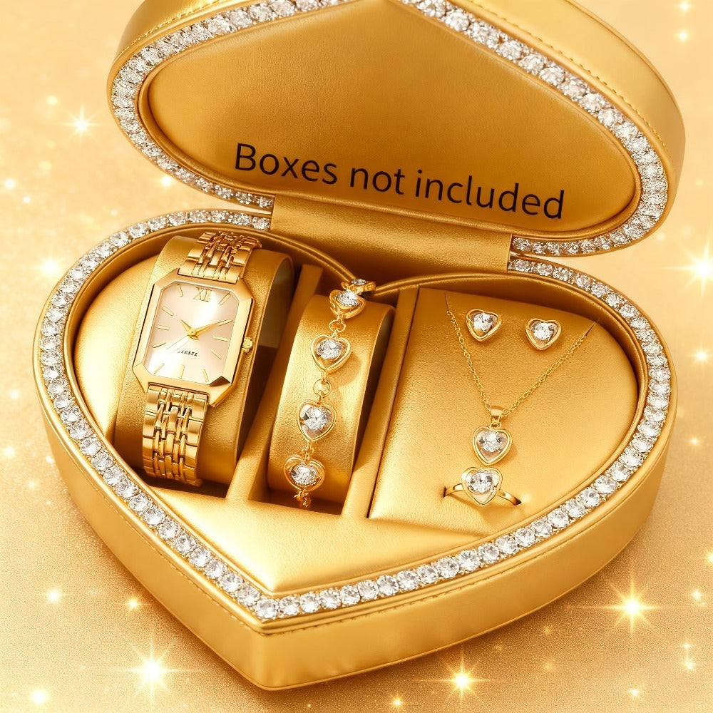 Womens Charitable Jewelry Set With Watch