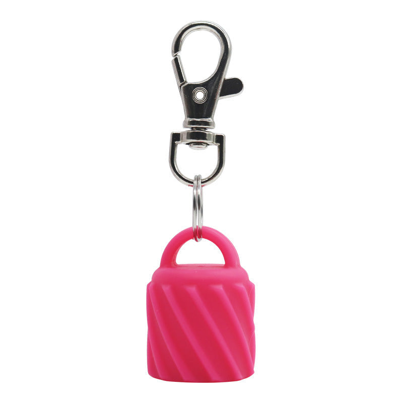 Silicone Universal Lip Gloss Keychain Silicone Cap Lipstick Cover