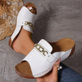 Fashionable Plus-Size Womens Thick-Soled Sandals