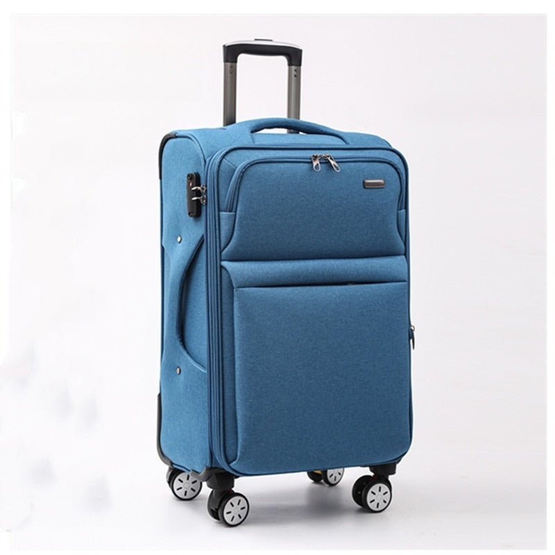 Waterproof Cross-border Black Oxford Cloth Suitcase, Durable 30 Inch Large Capacity, 20 Inch Boarding Case, Luggage Compartment