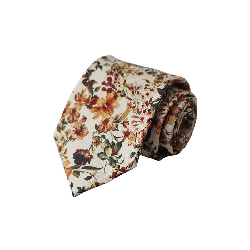 Korean Style Retro Light Color Hong Kong Style Tie
