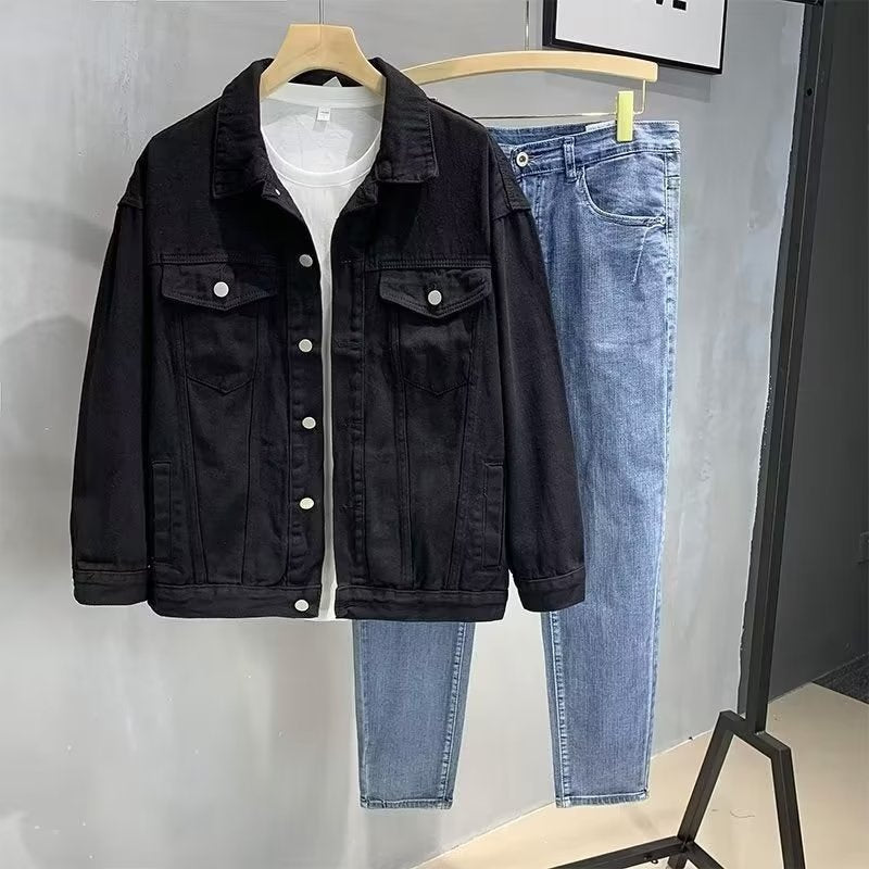 Handsome Edgy Relaxed-fit Versatile Workwear Jacket Top
