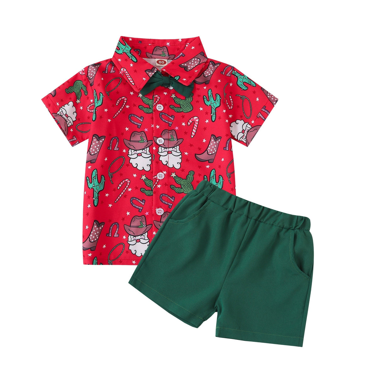 Children's Christmas Shirt Suit Cute Christmas Set