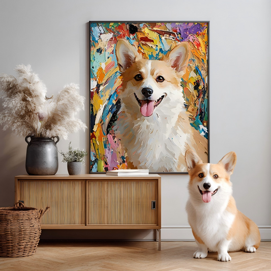 Abstract Expressionism Texture Portrait