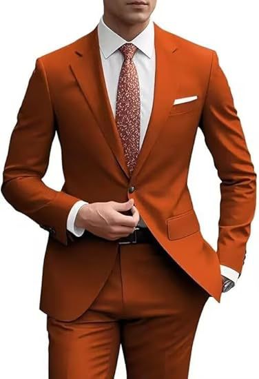 Mens Korean-style Slim-fit Two-piece Suit