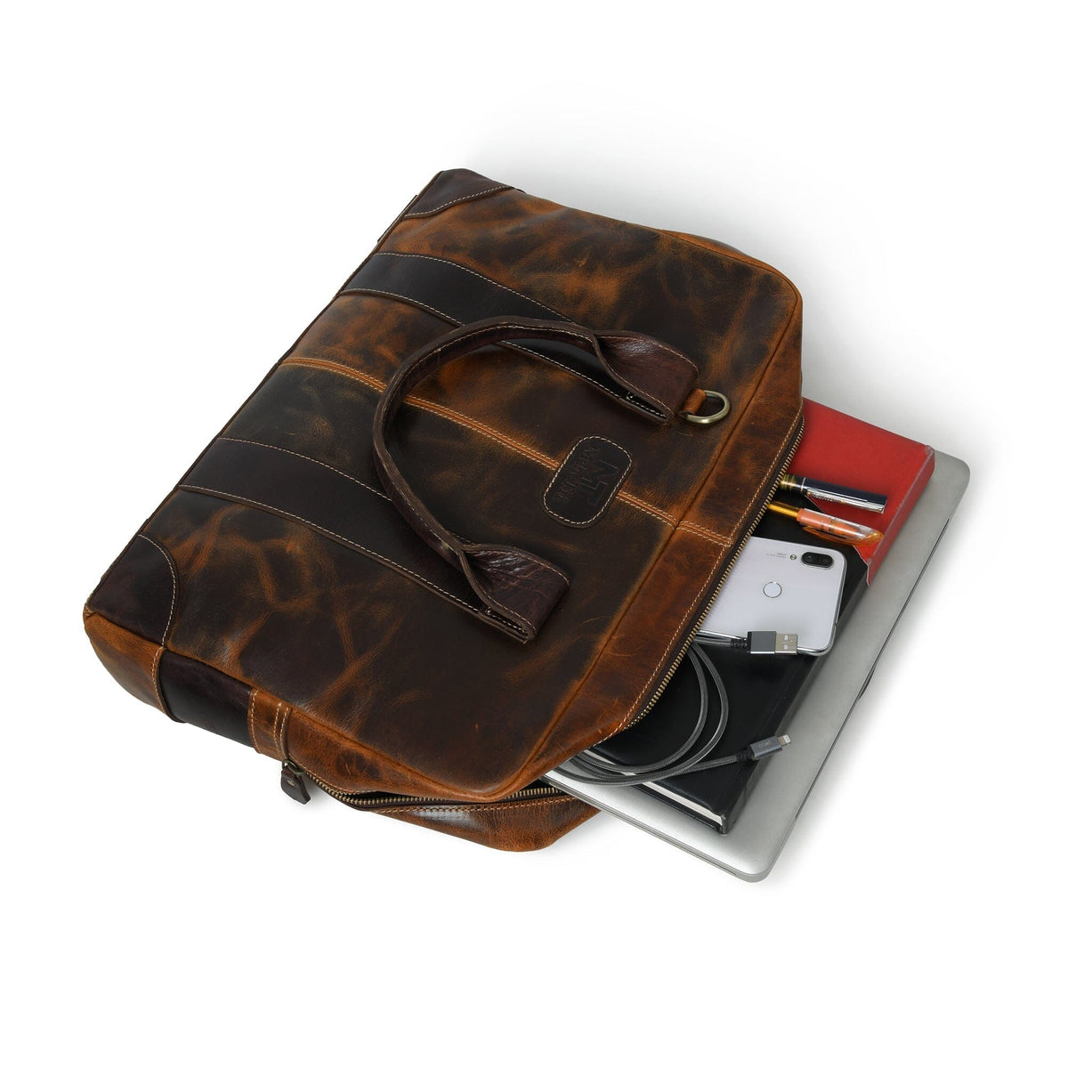 Attaché-case Jefferson marron