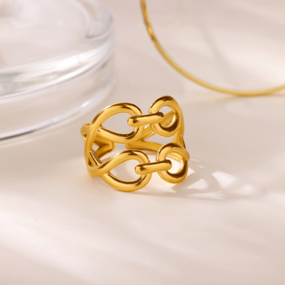 Creative Alien Big Wave Open Ring For Women