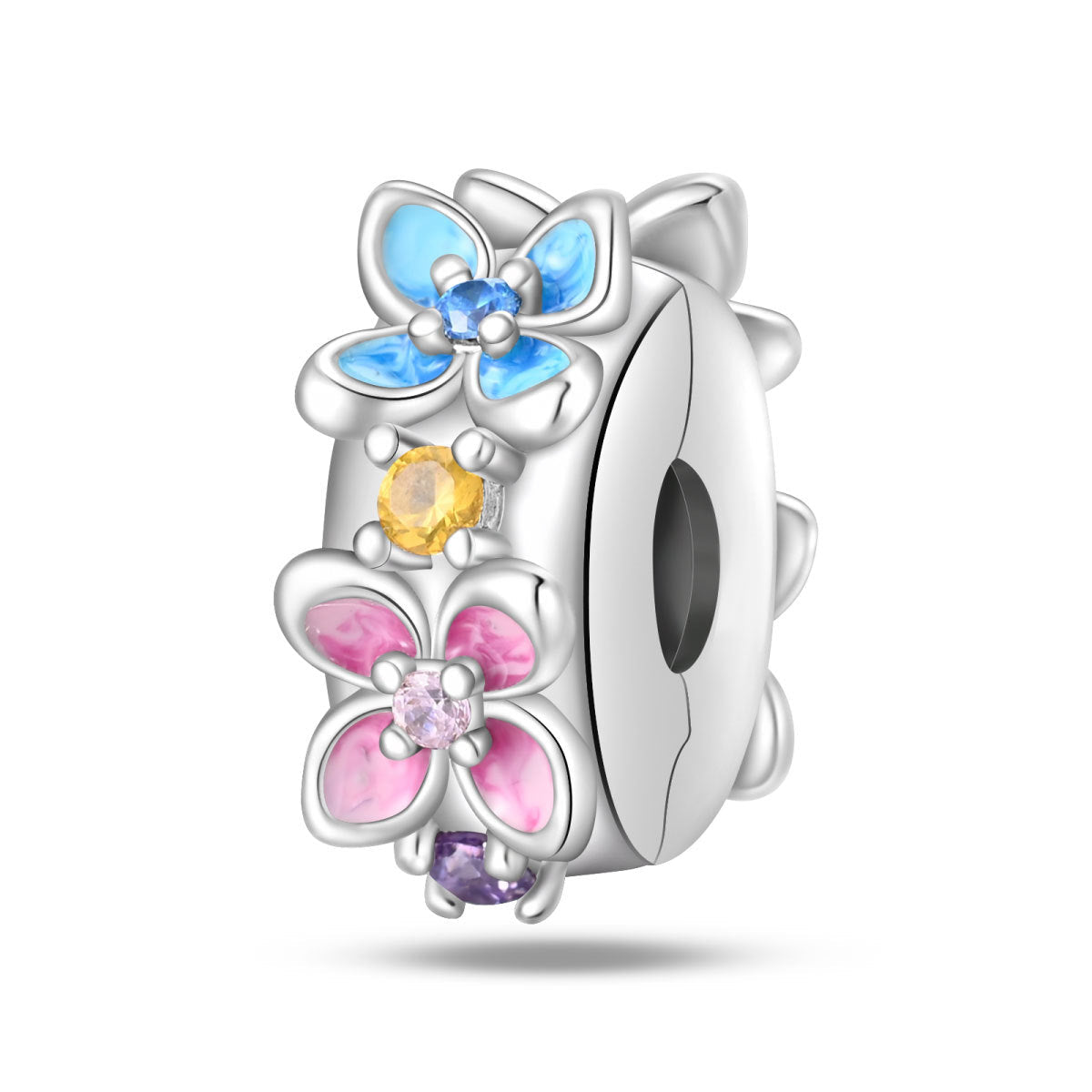 Round Clip-bead DIY Bracelet Accessories, Fashionable Beading Components