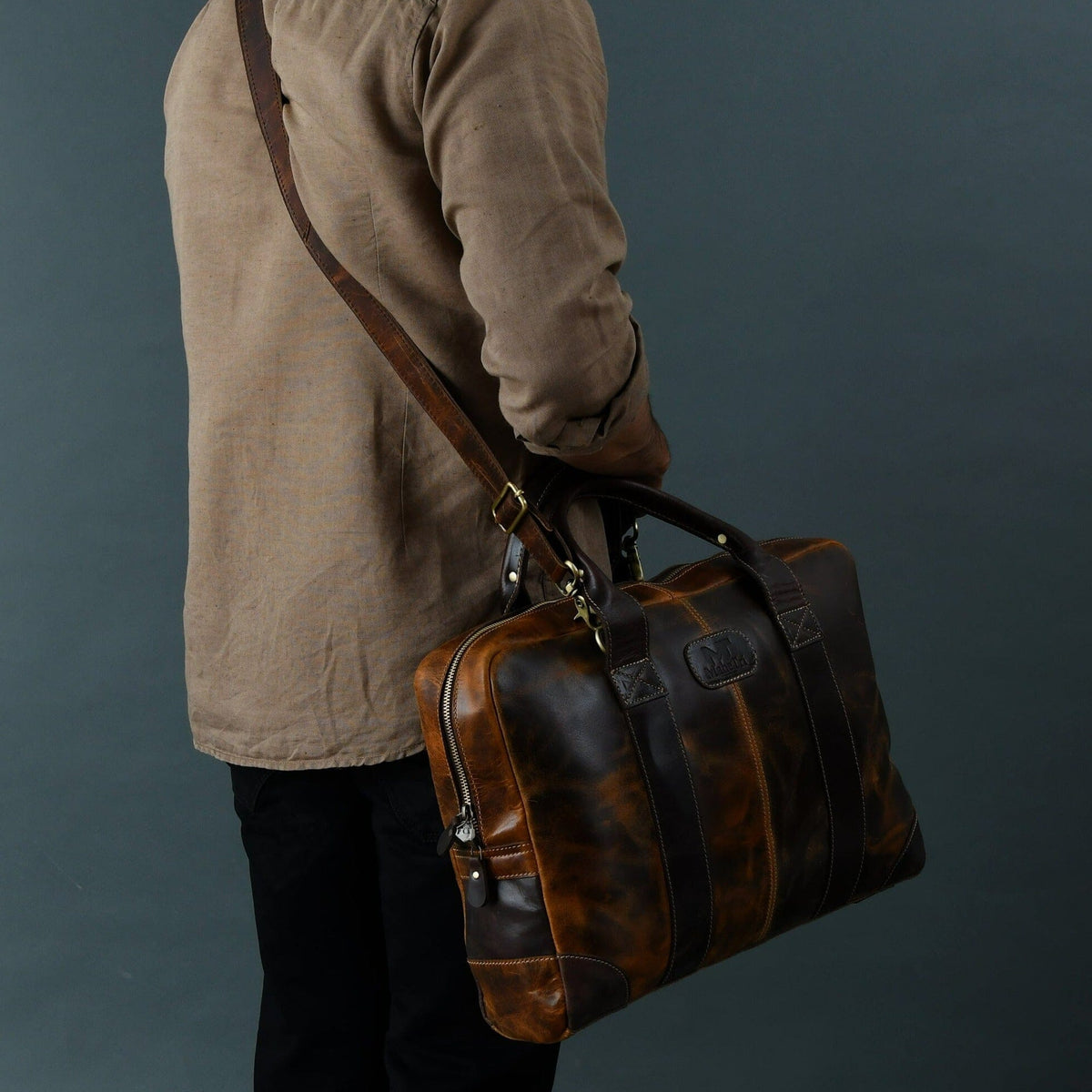 Attaché-case Jefferson marron