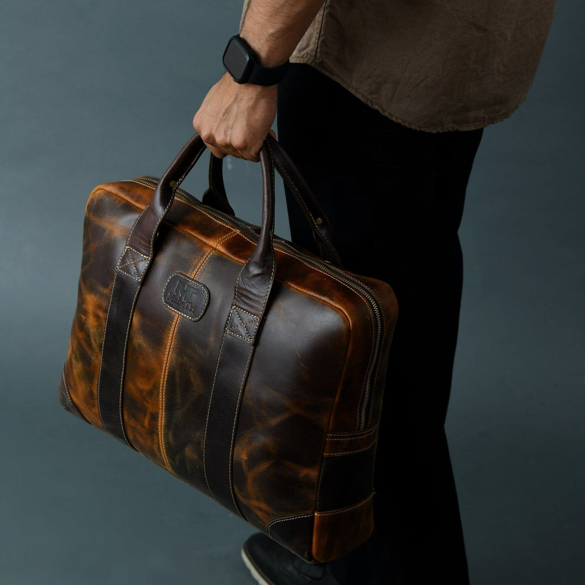 Attaché-case Jefferson marron