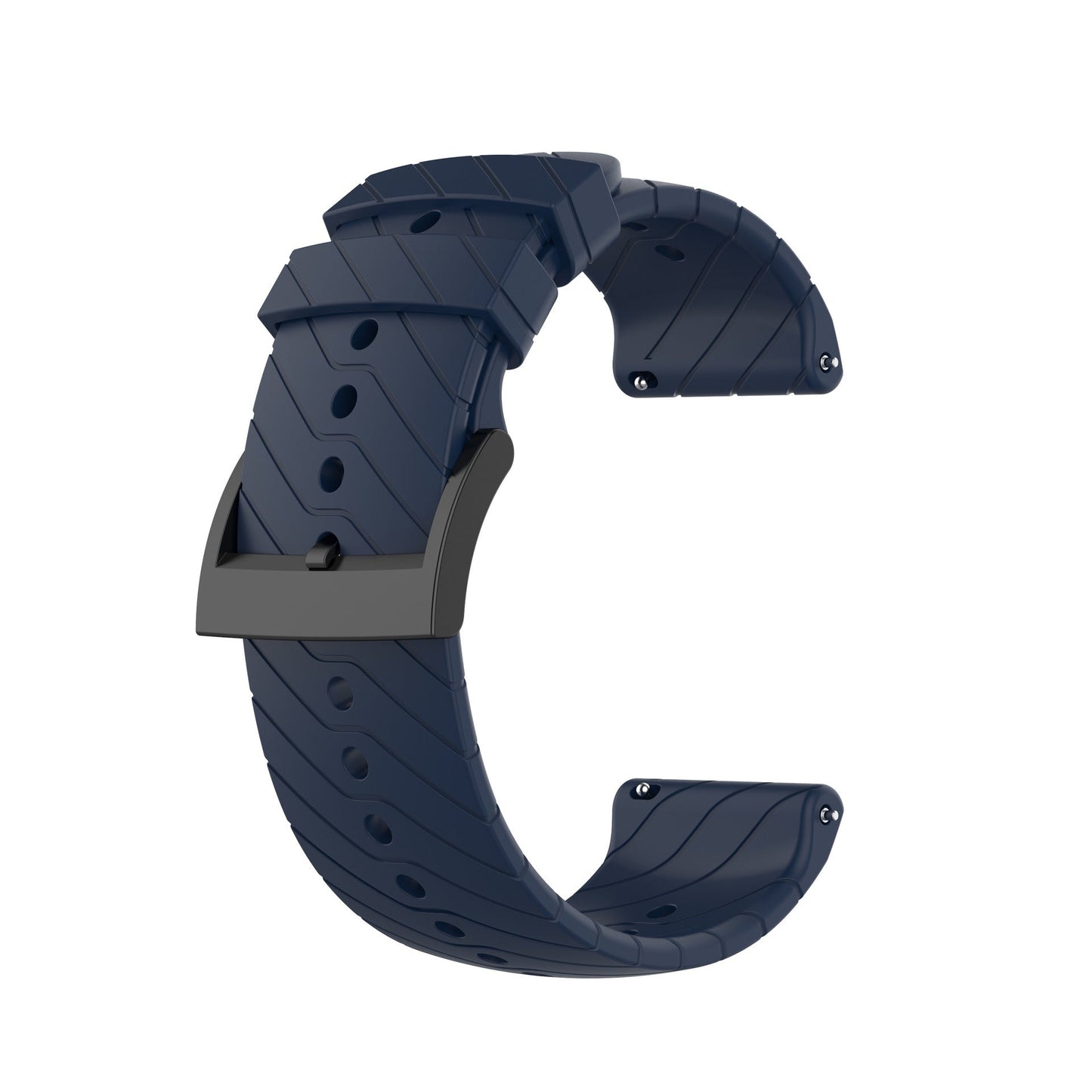 24mm Lightning-Stripe Silicone Watch Strap Compatible With Songtao