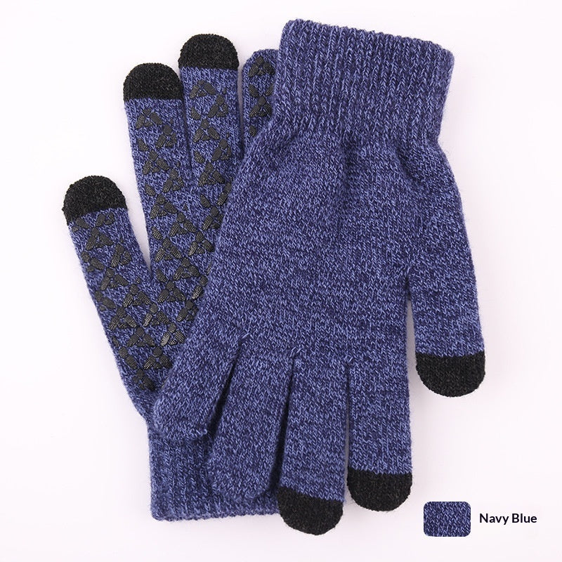 Knitted Winter Warm Touchscreen Gloves Made Of Wool