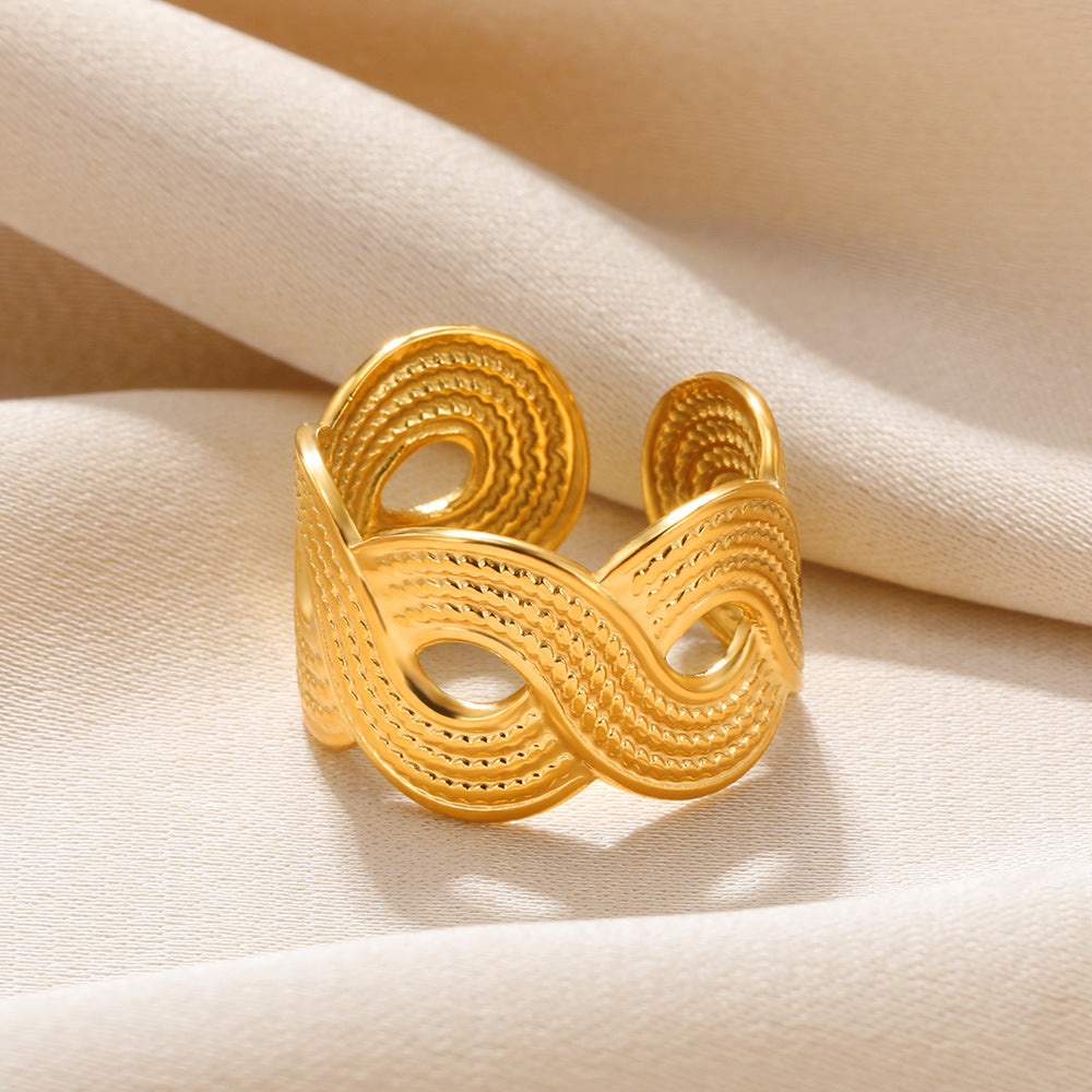 Irregular Wide Band Ring For Women