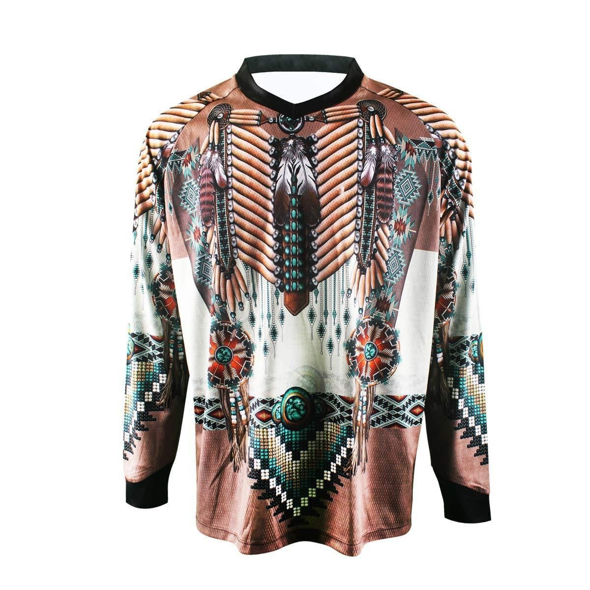 V-neck 3D Digital Print Long Sleeve