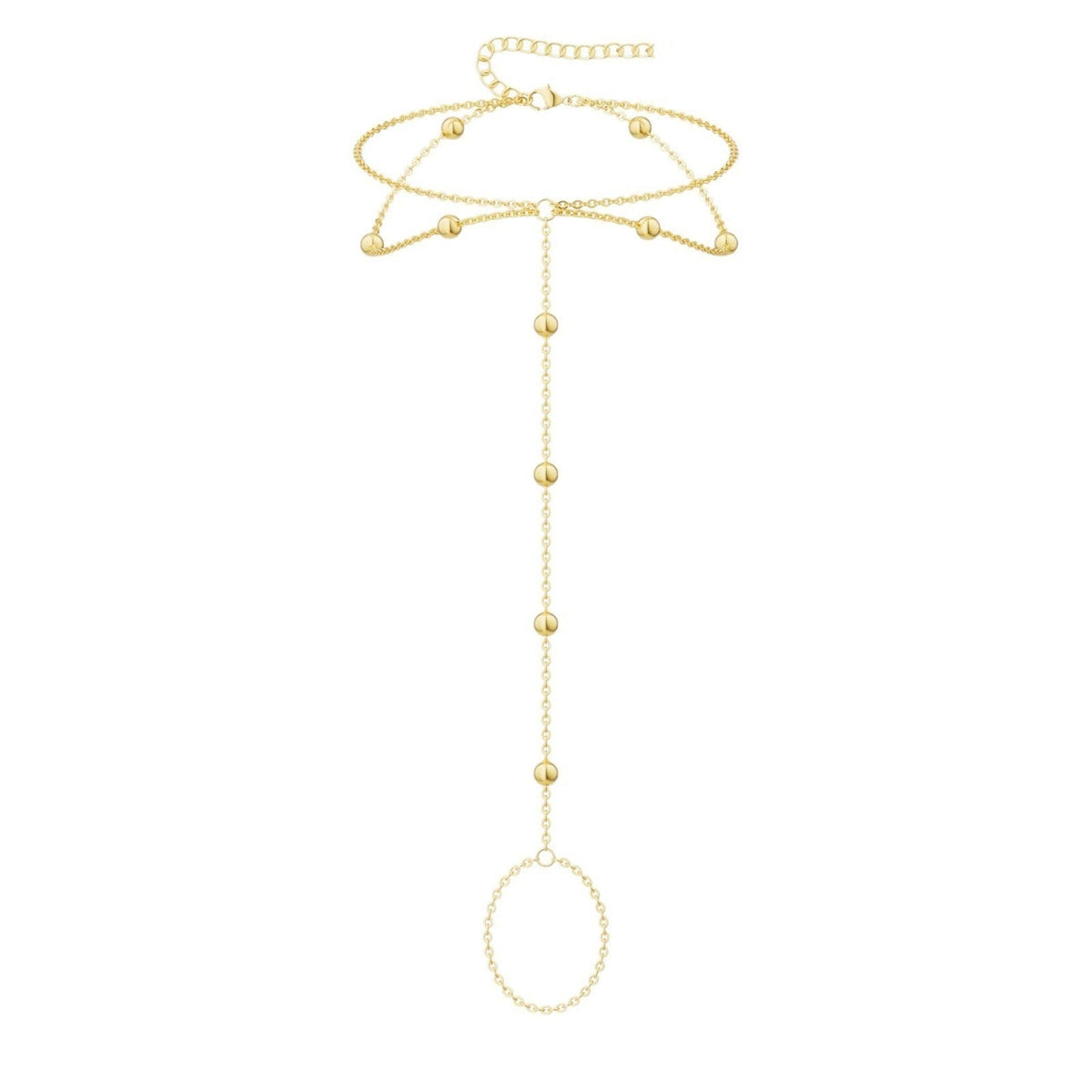 Womens Versatile Personality-filled Ball Bead Anklet