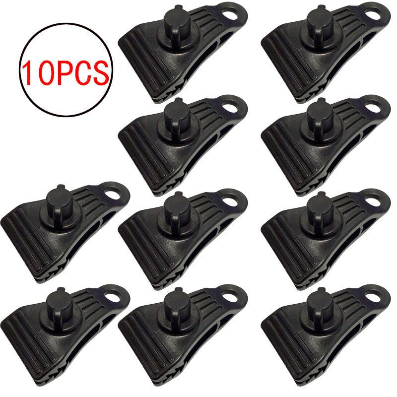 10-Piece Tarp Locking Clips: Waterproof High-Strength Fasteners for Pool Covers, Tent, Awning, and Camping Use