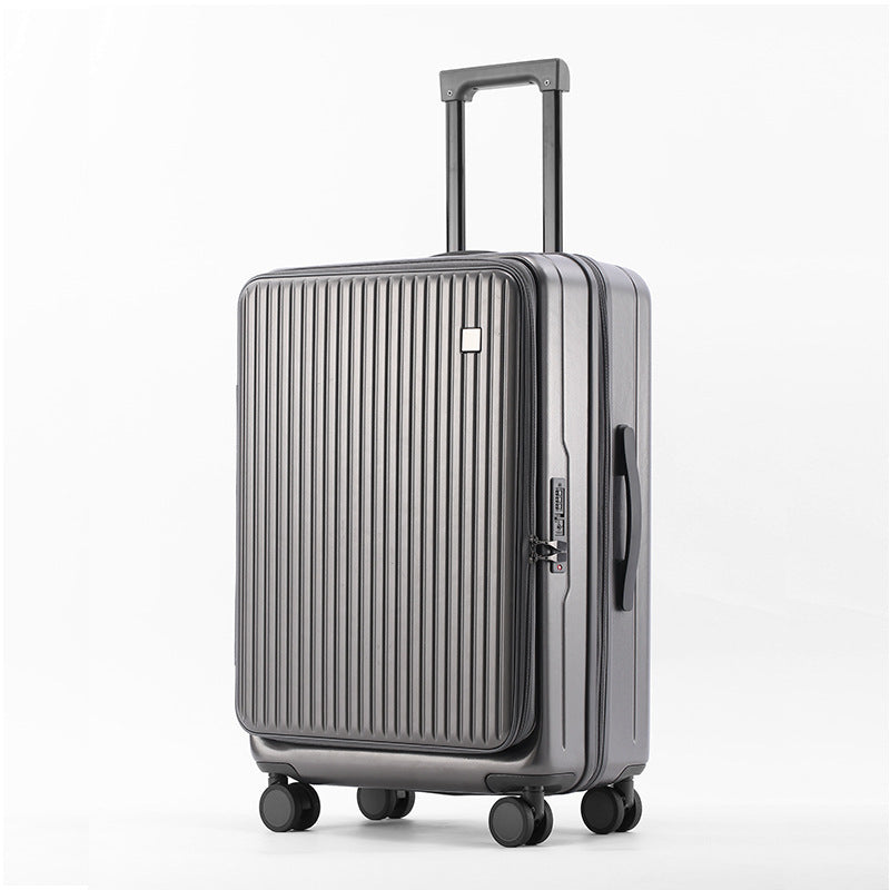 Front Open Luggage 20-inch Boarding Drop-resistant Trolley Case Extended Luggage Case