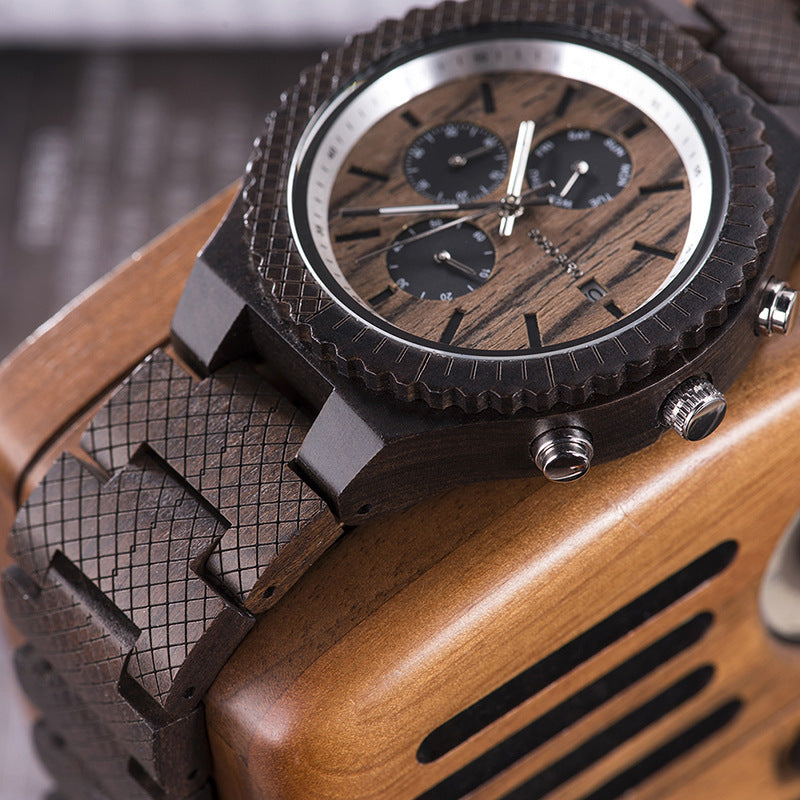 Unisex Sporty Wooden Watch