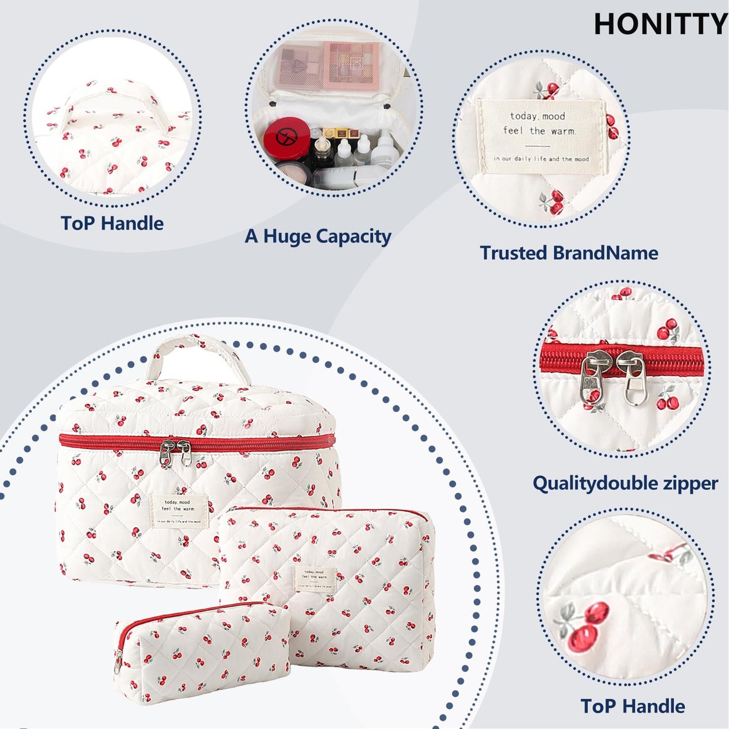 Floral Home Storage Cosmetic Bag